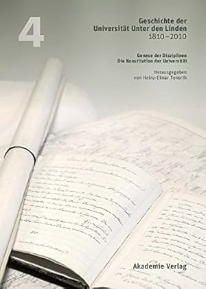 Seller image for Geschichte der Universität Unter den Linden 1810-2010 (Geschichte der Universitat Unter Den Linden 1810-2010) (German Edition) [Hardcover ] for sale by booksXpress