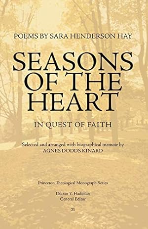 Imagen del vendedor de Seasons of the Heart: In Quest of Faith (Princeton Theological Monograph Series) [Soft Cover ] a la venta por booksXpress