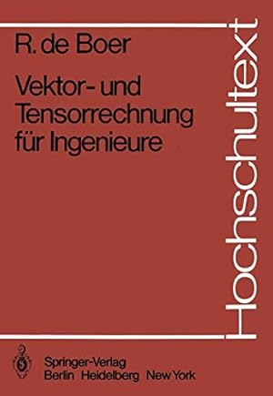 Seller image for Vektor- und Tensorrechnung für Ingenieure (Hochschultext) (German Edition) [Soft Cover ] for sale by booksXpress