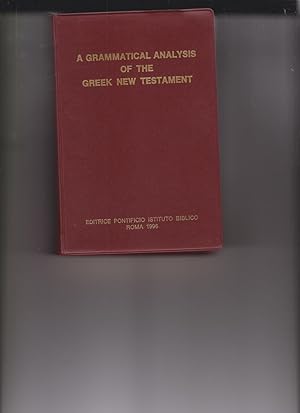 Seller image for A Grammatical Analysis of the Greek New Testament by Zerwick, Max S.J.; Grosvenor, Mary for sale by Robinson Street Books, IOBA