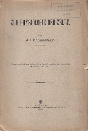 Imagen del vendedor de Zur Physiologie der Zelle by Gerassimow, J.J. a la venta por Robinson Street Books, IOBA