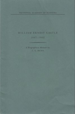 Seller image for William Ernest Castle 1867-1962 by Dunn, L. C. for sale by Robinson Street Books, IOBA