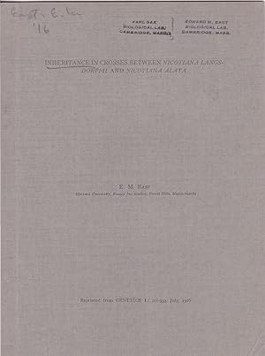 Inheritance in Crosses between Nicotina Langs-Dorffii and Nicotiana Alata by E. M. East