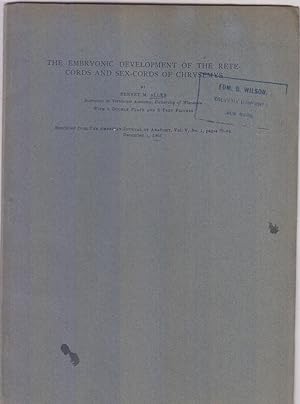 Imagen del vendedor de The Embryonic Development of the Retecords and Sex-cords of Chrysemys by Allen, Bennet M. a la venta por Robinson Street Books, IOBA