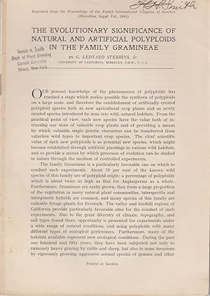 Seller image for The Evolutionary Significance of Natural and Artificial Polyploids in the Family Gramineae by Stebbins, G. Ledyard Jr. for sale by Robinson Street Books, IOBA