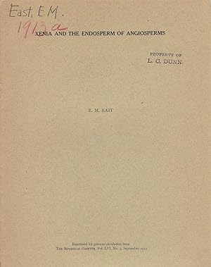 Xenia and the Endosperm of Angiosperms by E. M. East