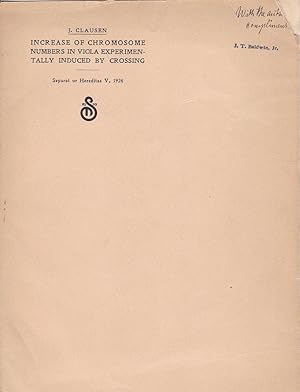 Increase of Chromosome numbers in Viola Experimentally Induced by Crossing by J. Clausen
