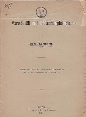 Variabilitat and Blutenmorphologie by Ernst Lehmann