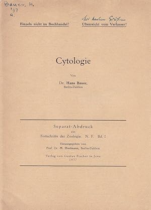 Cytologie by Hans Bauer