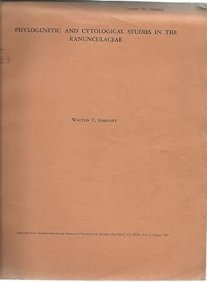 Immagine del venditore per Phylogenetic and cytological studies in the Ranunculaceae by Gregory, Walton C. venduto da Robinson Street Books, IOBA