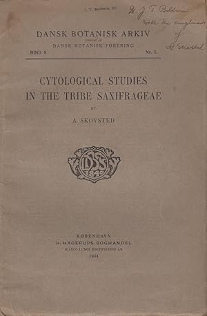Imagen del vendedor de Cytological Studies in the Tribe Saxifrageae by Skovsted, A. a la venta por Robinson Street Books, IOBA