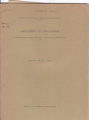 Oogenesis in Vaucheria by Bradley Moore Davis