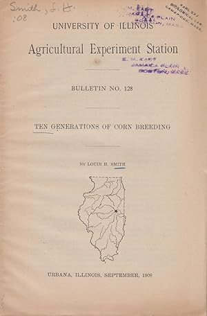 Seller image for Ten Generations of Corn Breeding by Smith, Louie H. for sale by Robinson Street Books, IOBA