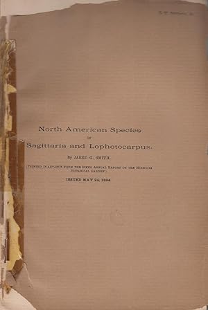 Bild des Verkufers fr North American Species or Sagittaria and Lophotocarpus by Smith, Jared G. zum Verkauf von Robinson Street Books, IOBA