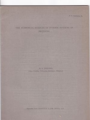 The Numerical results of Diverse Systems of Breeding by H. S. Jennings