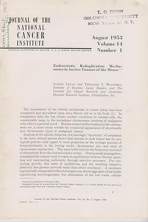 Imagen del vendedor de Endomitotic Reduplication Mechanisms in Ascites Tumors of the Mouse by Levan, Albert and Hauschka, Theodore S. a la venta por Robinson Street Books, IOBA