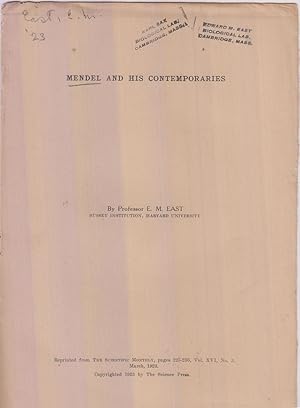 Mendel and His Contemporaries by East, E.M.