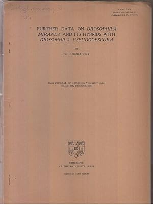 Set of twenty-three offprints by Theodosius Dobzhansky. 1933-1957 by Dobzhansky, Theodosius