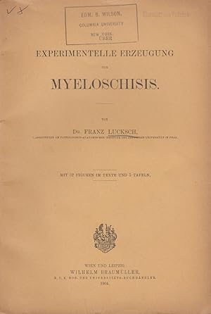 Seller image for Experimentelle Erzeugung von Myeloschisis by Lucksch, Franz for sale by Robinson Street Books, IOBA