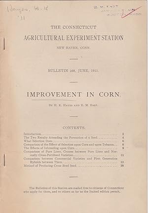 Seller image for Improvement in Corn by H. K. Hayes and E. M. East for sale by Robinson Street Books, IOBA