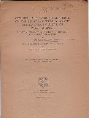Genetical and Cytological Studies on the Relations Between Asiatic and European Varieties of Pisu...
