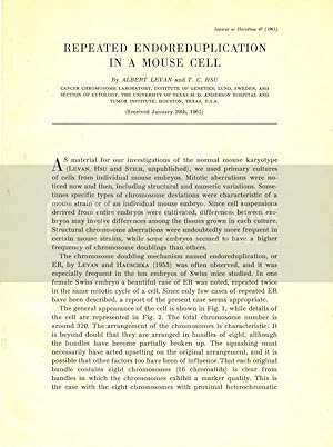 Seller image for Repeated Endoreduplication in a Mouse Cell by Levan, Albert and Hsu, T.C. for sale by Robinson Street Books, IOBA