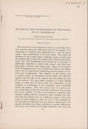Imagen del vendedor de Studies on the Development of Dorsal Fin in Amphibians by Bodenstein, Dietrich a la venta por Robinson Street Books, IOBA