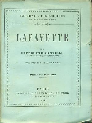 Bild des Verkufers fr Lafayette zum Verkauf von Librodifaccia