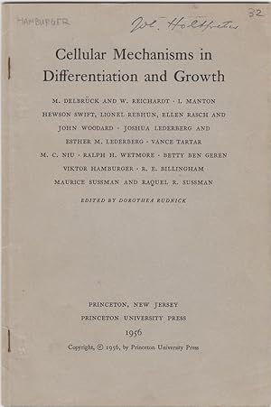 Seller image for Cellular Mechanisms in Differentiation and Growth. IX. Developmental Correlations in Neurogenesis by Hamburger, Viktor for sale by Robinson Street Books, IOBA