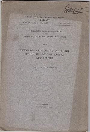 Bild des Verkufers fr XVII. Dinoflagellata of the San Diego Region, III. Descriptions of New Species by Kofoid, Charles Atwood zum Verkauf von Robinson Street Books, IOBA