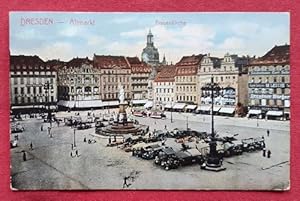 Ansichtskarte AK Dresden. Altmarkt und Frauenkirche