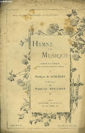 Bild des Verkufers fr Hymne  la musique pour piano et chant zum Verkauf von Le-Livre
