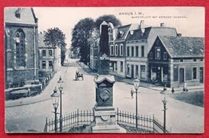 Ansichtskarte AK Ahaus. Marktplatz mit Krieger-Denkmal (Stempel Ahaus)