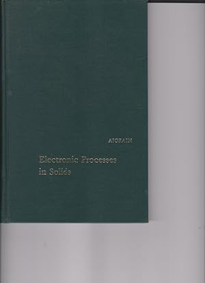 Image du vendeur pour Electronic Processes in Solids by Aigrain, Pierre R. mis en vente par Robinson Street Books, IOBA