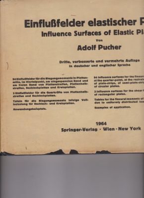 Imagen del vendedor de Influence Surfaces of Elastic Plates by Pucher, Adolf a la venta por Robinson Street Books, IOBA