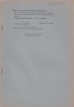 Seller image for 18 offprints of American zoologist G. H. Parker by Parker, G. H. George Howard Parker with few others for sale by Robinson Street Books, IOBA