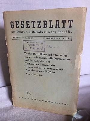 Gesetzblatt der Deutschen Demokratischen Republik.
