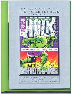 Image du vendeur pour Marvel Masterworks, THE INCREDIBLE HULK, Volume 4 mis en vente par Augustine Funnell Books