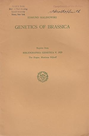 Immagine del venditore per Genetics of Brassica by Malinowski, Edmund venduto da Robinson Street Books, IOBA