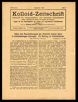 Bemerkung zur Abhandlung von W. R. Hess: Theorie der Viscositat heterogener Systeme. Kolloidzeits...