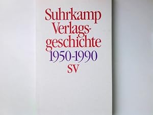 Bild des Verkufers fr Suhrkamp Verlagsgeschichte 1950 - 1990 40 Jahre Suhrkampverlag, 1.Juli 1950 bis 30 Juni 1990 zum Verkauf von Antiquariat Buchhandel Daniel Viertel