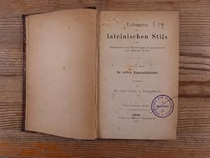 Bild des Verkufers fr Uebungen des lateinischen Stils (3 Bnde zusammen). zum Verkauf von Antiquariat Bookfarm