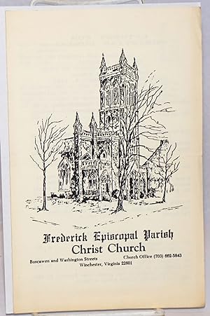 Frederick Episcopal Parish Christ Church [program]