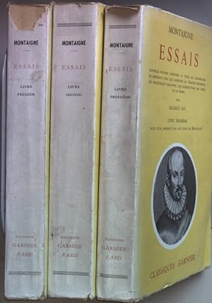 Montaigne: Essais (3 livres cpl./ 3 Bände KOMPLETT)