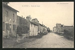 Carte postale St-Oyen, Route de Lyon
