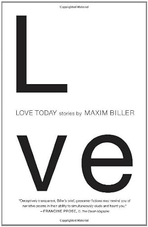 Bild des Verkufers fr Love Today: Stories [Soft Cover ] zum Verkauf von booksXpress