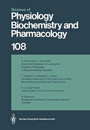 Imagen del vendedor de Reviews of Physiology, Biochemistry and Pharmacology: Volume: 108 [Soft Cover ] a la venta por booksXpress
