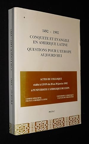 Imagen del vendedor de 1492 - 1992 : Conqute et vangile en Amrique latine. Questions pour l'Europe d'aujourd'hui a la venta por Abraxas-libris