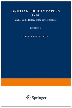 Imagen del vendedor de Studies in the History of the Law of Nations by Alexandrowicz, Charles Henry [Paperback ] a la venta por booksXpress