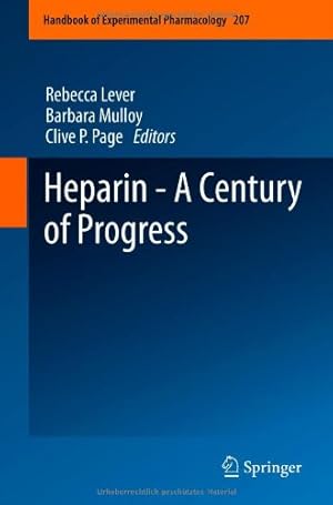 Seller image for Heparin - A Century of Progress (Handbook of Experimental Pharmacology) [Hardcover ] for sale by booksXpress